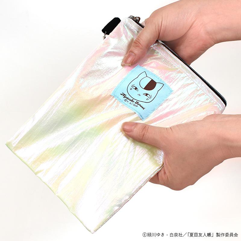 ☆ ニャンコ先生 夏目友人帳 ソフトオーロラポーチ グッズ ニャンコ先生グッズ ポーチ 縦型 - 画像 (5)