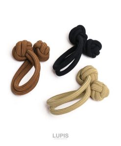 LUPIS ヘアアクセサリー ヘアゴム ノット 結び目 ポンポン ボール こなれ感 カジュアル かわいい おしゃれ 40代 ルピス lupis