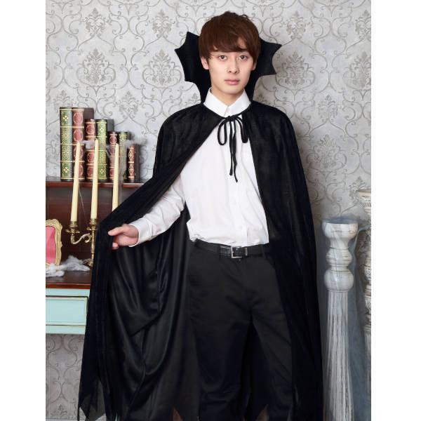 奉仕品 ウォントゥーブロッド マント 吸血鬼 ドラキュラ ヴァンパイア ハロウィン 仮装 コスプレ 衣装 男性 大人用 返品不可 - 画像 (2)