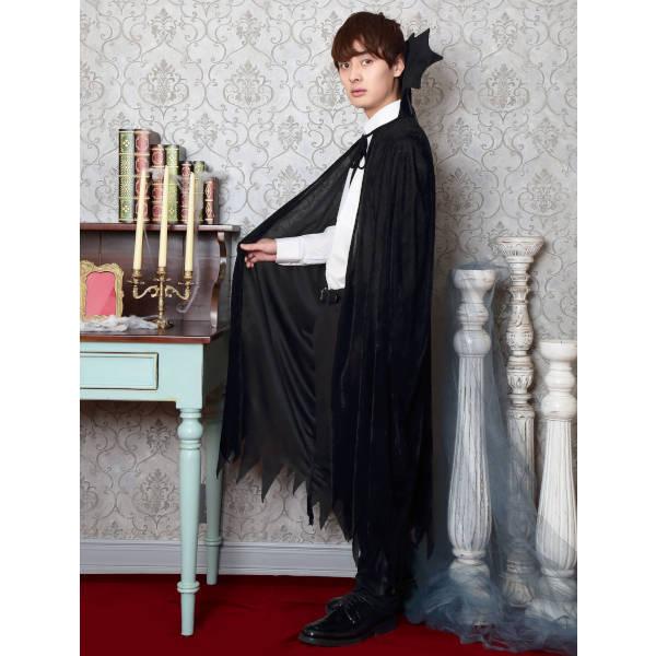 奉仕品 ウォントゥーブロッド マント 吸血鬼 ドラキュラ ヴァンパイア ハロウィン 仮装 コスプレ 衣装 男性 大人用 返品不可 - 画像 (3)