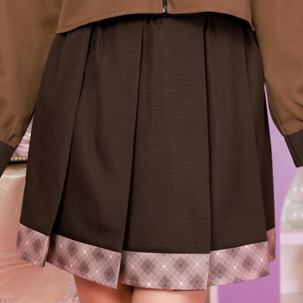 チョコレートセーラー セーラー服 制服 コスプレ 衣装 バレンタイン ハロウィン 仮装 ミニスカート ブラウン 大人用 - 画像 (4)