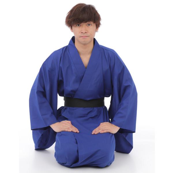 カラー着物 青 時代劇 衣装 コスチューム - 画像 (5)