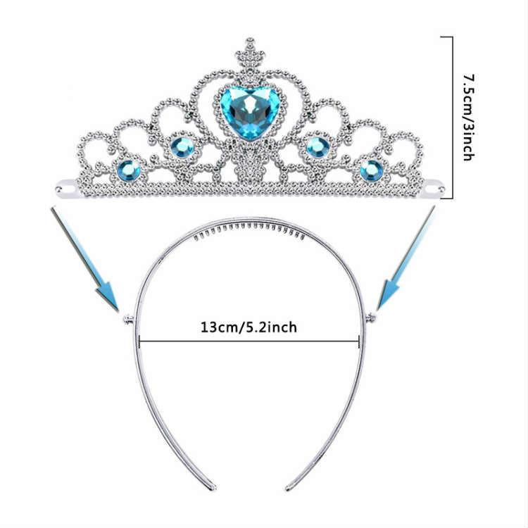 ティアラ スティック セット 王冠 キッズ 女の子 アナと雪の女王 エルサ ハロウィン プリンセス 子供 ドレス 用 誕生日 クリスマス プレゼント おもちゃ - 画像 (3)