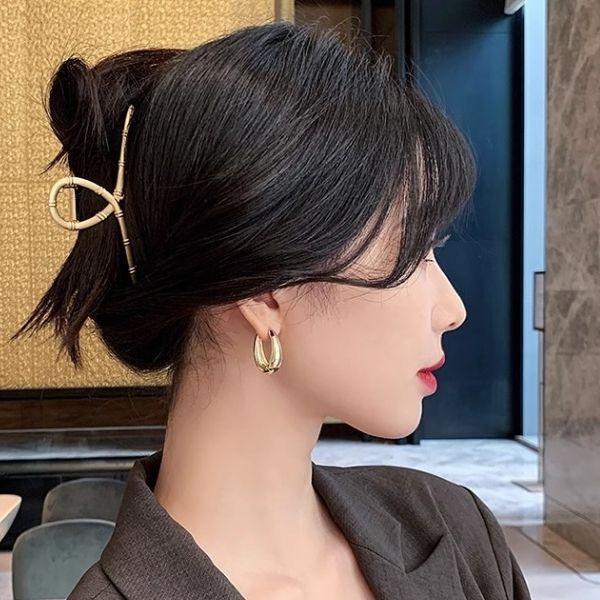 ピアス 18金 アレルギー対応 フープピアス シンプル つけっぱなし レディース 結婚式 冠婚葬祭 入学式 卒業 卒園 上品 - 画像 (2)