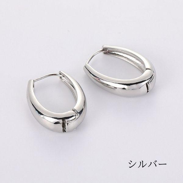 ピアス 18金 アレルギー対応 フープピアス シンプル つけっぱなし レディース 結婚式 冠婚葬祭 入学式 卒業 卒園 上品 - 画像 (4)