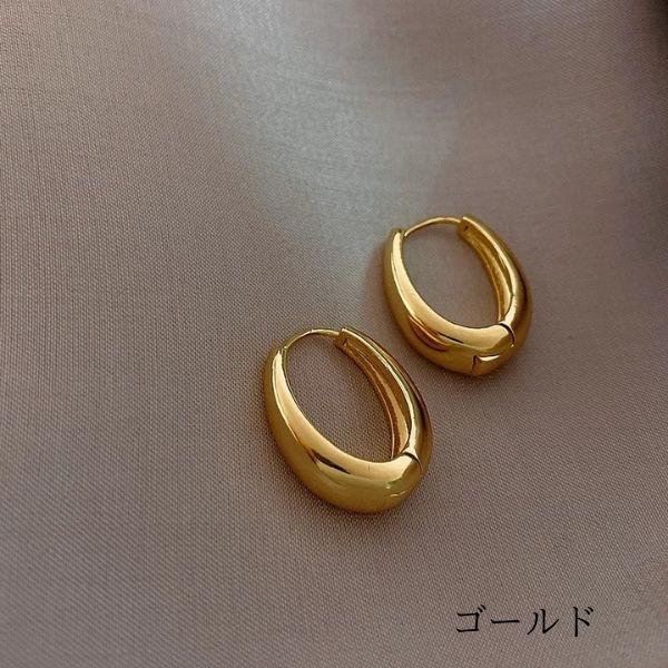 ピアス 18金 アレルギー対応 フープピアス シンプル つけっぱなし レディース 結婚式 冠婚葬祭 入学式 卒業 卒園 上品 - 画像 (3)
