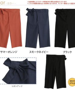 A HAPPY MARILYN 大きいサイズ レディース パンツ アンバサダー maruさん コラボ 巻き ワイドパンツ オリジナル ボトムス ルーズパンツ LL 3L 4L 5L 6L 秋