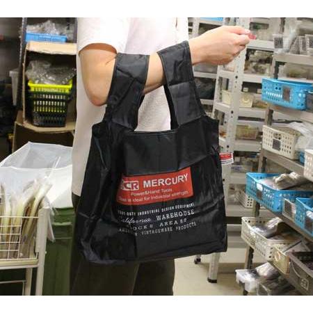 マーキュリー エコバッグ 折りたたみ メンズ レディース おしゃれ アメリカン かっこいい アメカジ アメリカン雑貨 スタンダード レッド - 画像 (5)