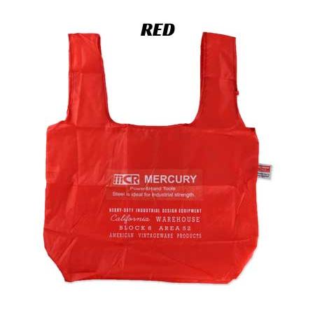 マーキュリー エコバッグ 折りたたみ メンズ レディース おしゃれ アメリカン かっこいい アメカジ アメリカン雑貨 スタンダード レッド