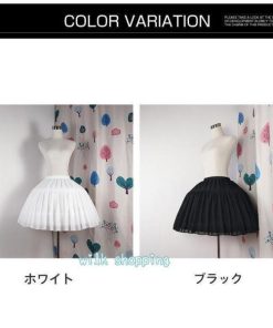 二層 パニエ ホワイト 演奏会  ワイヤー入り インナー スカート ワンピース ロリータ 仮装 イベント パーティー プリンセス