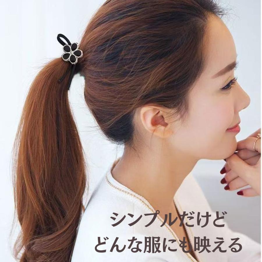 ヘアゴム ヘアアクセ おしゃれ 35点セット 跡がつかない 髪ゴム 簡単 30代 40代 50代 ヘアアクセサリー まとめ髪 福袋 子供 大人 - 画像 (4)