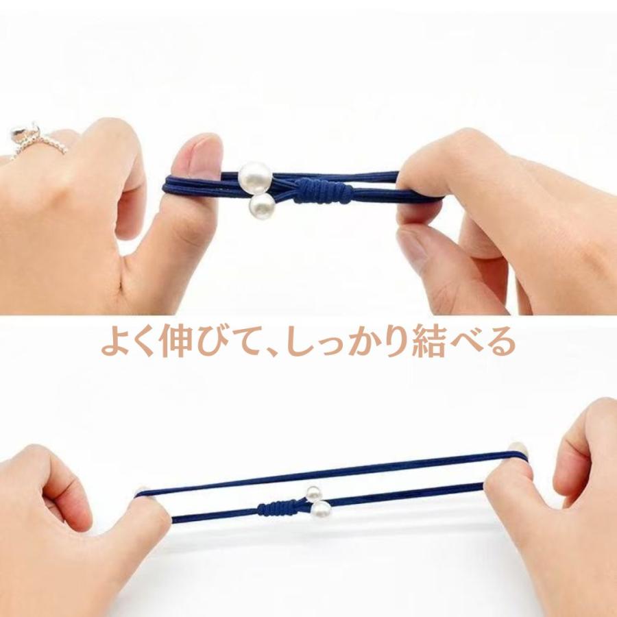 ヘアゴム ヘアアクセ おしゃれ 35点セット 跡がつかない 髪ゴム 簡単 30代 40代 50代 ヘアアクセサリー まとめ髪 福袋 子供 大人 - 画像 (5)