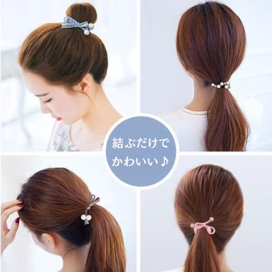 ヘアゴム ヘアアクセ おしゃれ 35点セット 跡がつかない 髪ゴム 簡単 30代 40代 50代 ヘアアクセサリー まとめ髪 福袋 子供 大人 - 画像 (6)