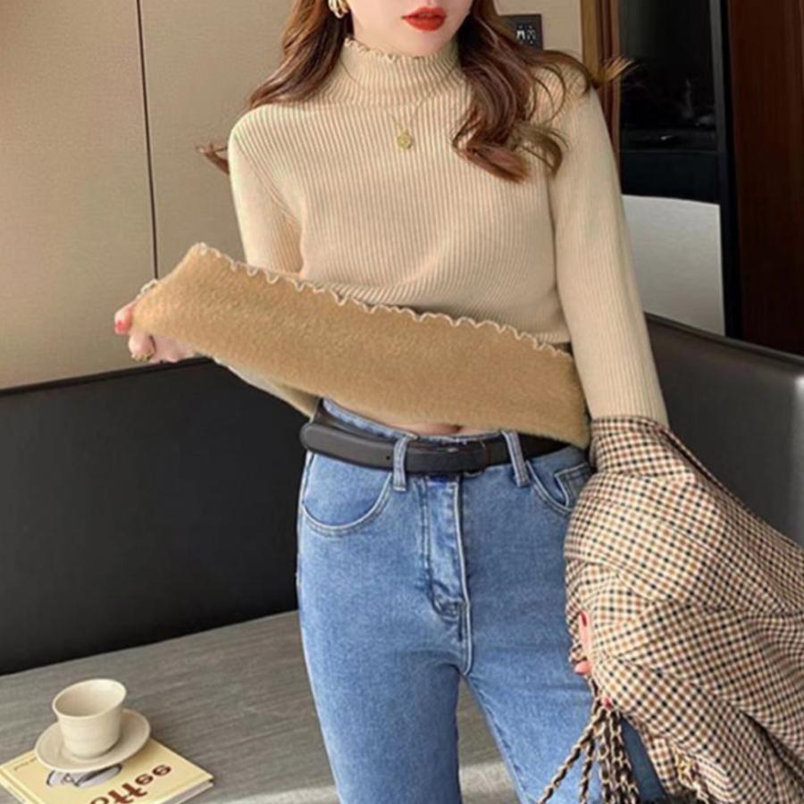 miniministore 裏起毛ニットトップス レディース 暖かい【ゆうパケット】 - 画像 (6)