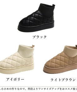 miniministore ムートンブーツ キルティング裏起毛ブーツ