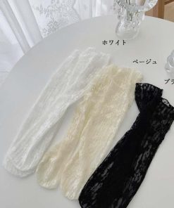 miniministore シースルーソックス 花柄レース 女性用【ゆうパケット可】