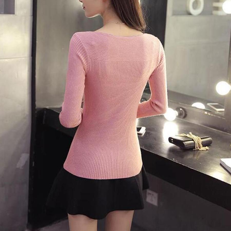 miniministore リブ ニットトップス ボートネック 長袖【ゆうパケット可】 - 画像 (9)