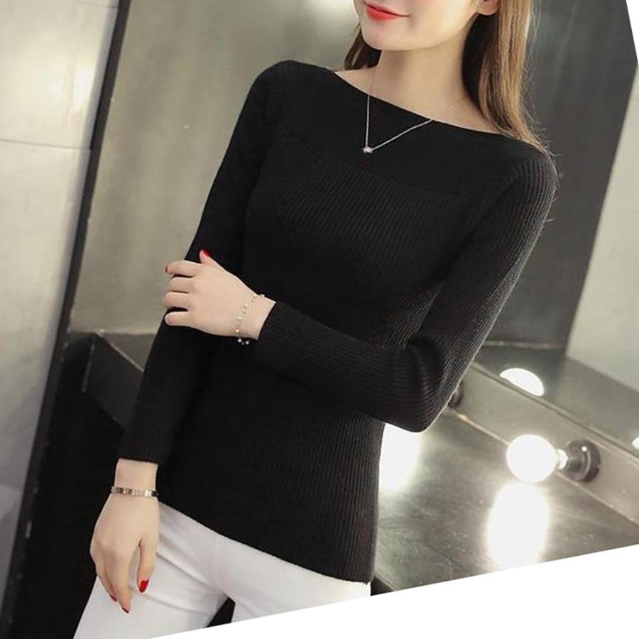 miniministore リブ ニットトップス ボートネック 長袖【ゆうパケット可】 - 画像 (7)