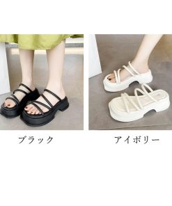 miniministore 厚底サンダル ストラップ 美脚 韓国 夏