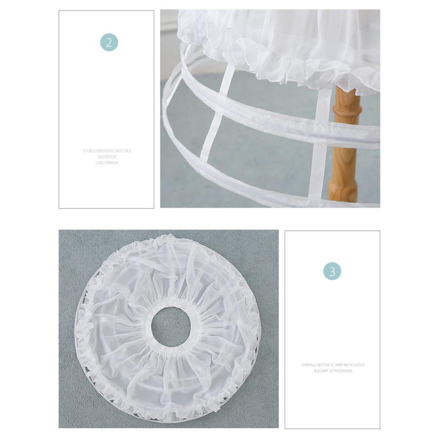 パニエ ワイヤー入り ワンピース ドレス ロリータ ゴージャス 仮装 イベント パーティー 衣装 プリンセス 可愛い 結婚式 - 画像 (9)