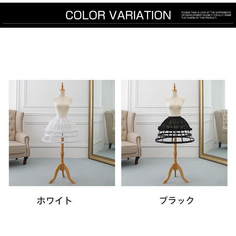 パニエ ワイヤー入り ワンピース ドレス ロリータ ゴージャス 仮装 イベント パーティー 衣装 プリンセス 可愛い 結婚式 - 画像 (3)