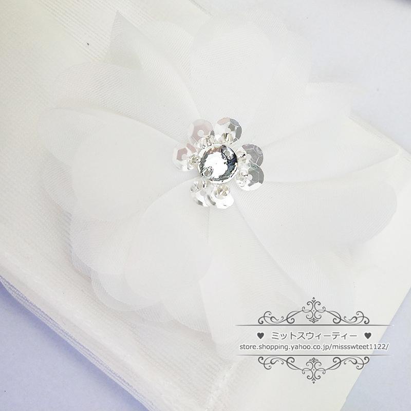 ウエディンググローブ ショートグローブ ウェディング手袋 ブライダル 結婚式 花嫁 二次会 披露宴 前撮り パーティー オフホワイト 花 フラワー 透かし - 画像 (3)