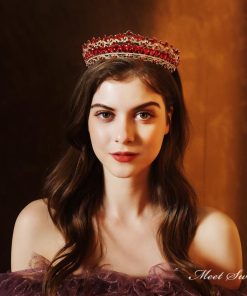 ウェディングヘッドドレス ティアラ プリンセス 結婚式 前撮り 二次会 発表会 演奏会 ブライダル パーティー 花嫁 レッド グリーン ブルー シルバー ゴールド