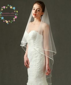 ロングベール ウエディングベール 結婚式 ベール 安い ブライダル 花嫁 レース 披露宴 ブライダルベール 二次会 チャペルベール オフホワイト