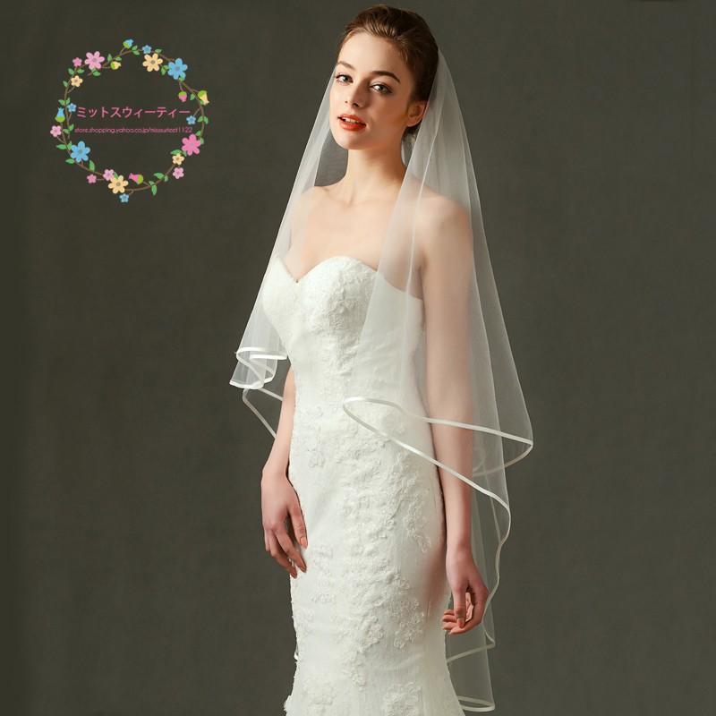 ロングベール ウエディングベール 結婚式 ベール 安い ブライダル 花嫁 レース 披露宴 ブライダルベール 二次会 チャペルベール オフホワイト