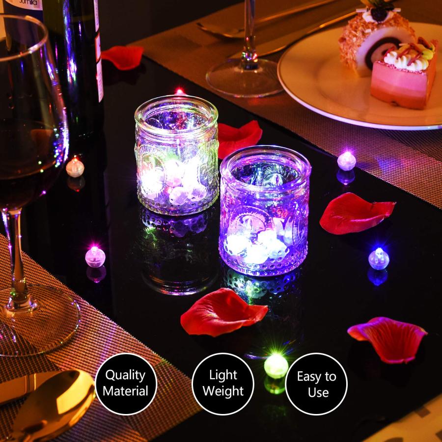 Xthuge 150個 ミニラウンドフラッシュLEDボールランプ バルーンライト 長いスタンバイタイムボールバルーンライト ペーパーランタン パーティ - 画像 (5)