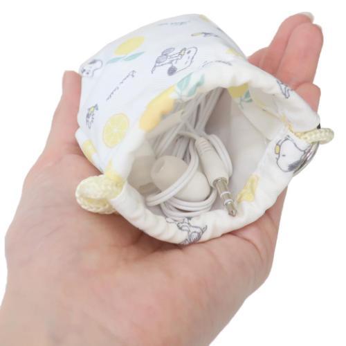 PEANUTS スヌーピー ちび巾着 ミニ巾着袋 レモン ピーナッツ - 画像 (3)