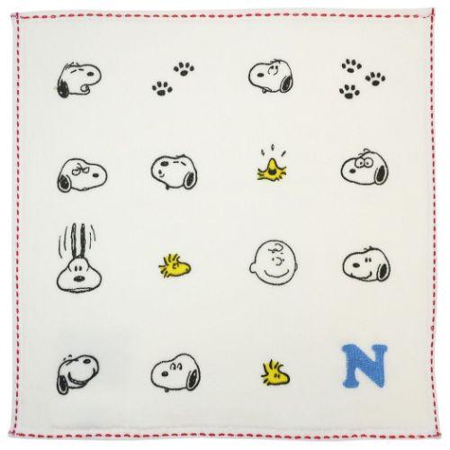 PEANUTS スヌーピー キャラクター ミニタオル ハンカチタオル N アイコン ピーナッツ プレゼント 男の子 女の子 ギフト バレンタイン