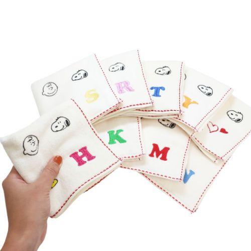 PEANUTS スヌーピー キャラクター ミニタオル ハンカチタオル N アイコン ピーナッツ プレゼント 男の子 女の子 ギフト バレンタイン - 画像 (4)