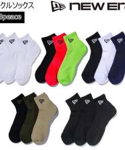 NEW ERA 3足組ソックス ニューエラ 3ピース アンクルソックス
