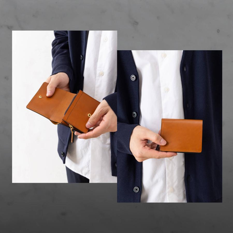ハービー 正規品W スロウ 財布 二つ折り ミニ財布 SHORT WALLET ショートウォレット メンズ レディース レザー 本革 牛革 ブランド プレゼント ギフト 軽量 日本製