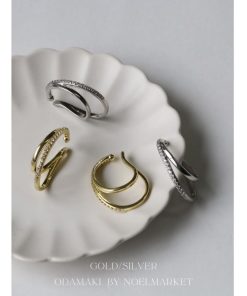 イヤーカフ  2個セット イヤカフ イヤリング イヤーカフス ダイヤ 大ぶり