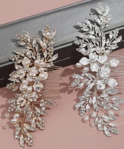 ヘッドドレス コーム フラワー 大人 二次会 発表会 結婚式 花嫁 前撮り 卒業式 和装 着物 浴衣 パーティー ウェディング ブライダル シルバー ゴールド