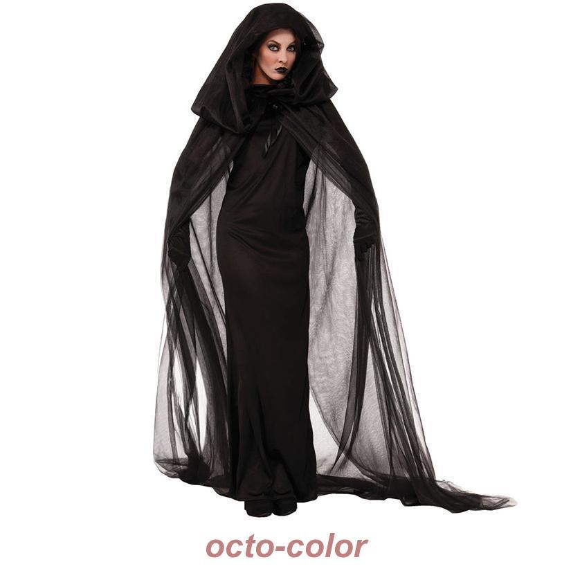 コスプレ衣装 吸血鬼 魔女 巫女 貴婦人 ドレス 3点セット ケープ ワンピース グローブ レディース おばけ 演出服 ヴァンパイア イベント 文化祭