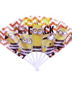 扇子 ミニオンズ グッズ キャラクター扇子 YELLOW IS THE NEW BLACK
