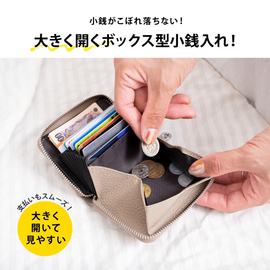 財布 レディース 二つ折り ミニ財布 お札折らない財布 お札が折れない メンズ プレゼント ブランド 40代 30代 50代 薄い 軽い おしゃれ かわいい - 画像 (9)