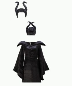 マレフィセント コスプレ ハロウィン レディース 眠れる森の美女 魔女 3点セット M