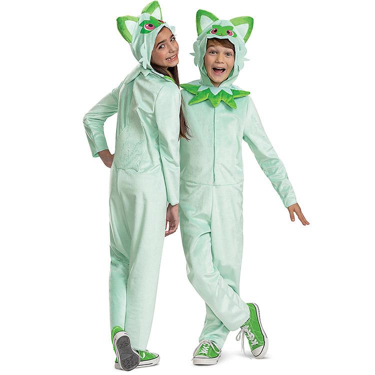 Pokemon コスチューム ポケモン スプリガティート ニャオハ ポケットモンスター 110-135cm 子ども 男の子 女の子 衣装 Disguis 156959 - 画像 (4)