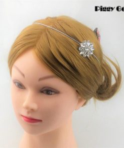 結婚式のヘッドバンド花嫁ティアララインストーンクリスタルウェディングブライダルヘッドバンドD