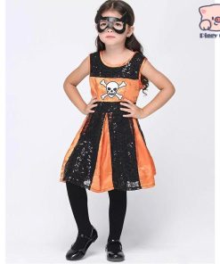 衣装 子供 魔女 悪魔 ワンピース 女の子 子供用 仮装  キッズ コスチューム 万聖節