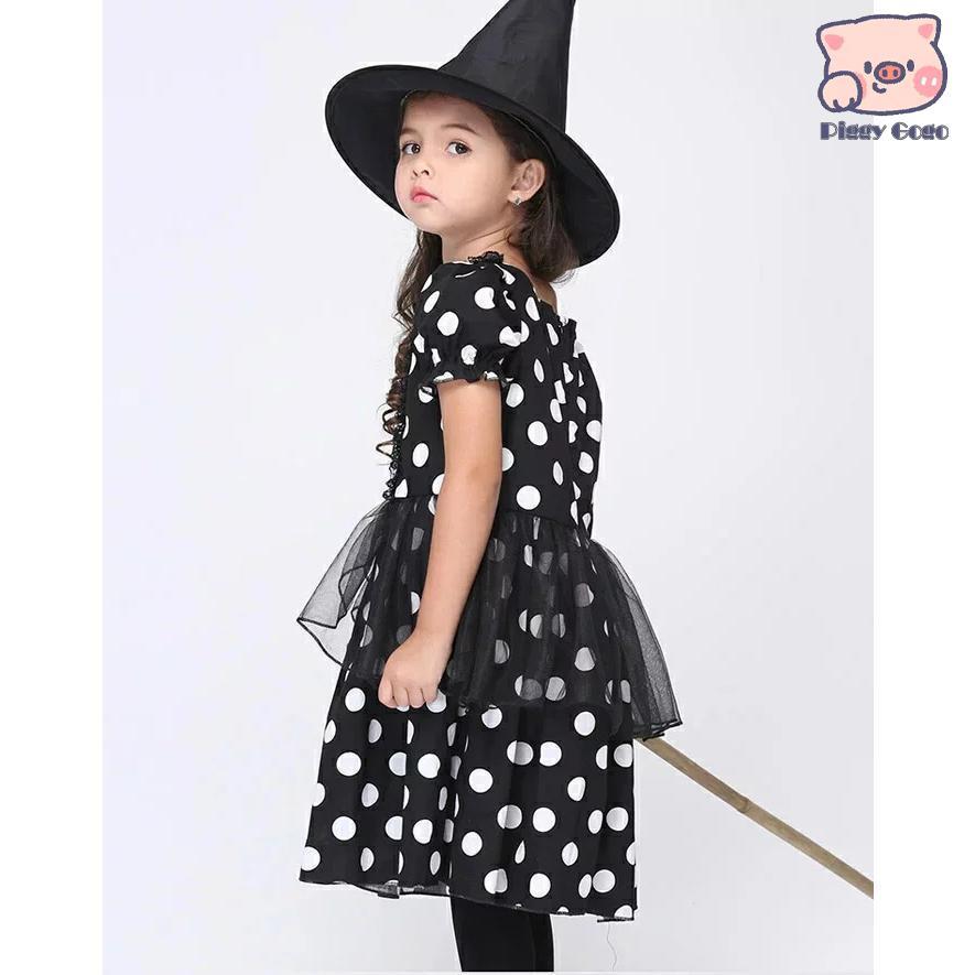 衣装 子供 魔女 巫女 ワンピース 女の子 子供用 仮装 ダンス衣装 キッズ コスチューム - 画像 (3)