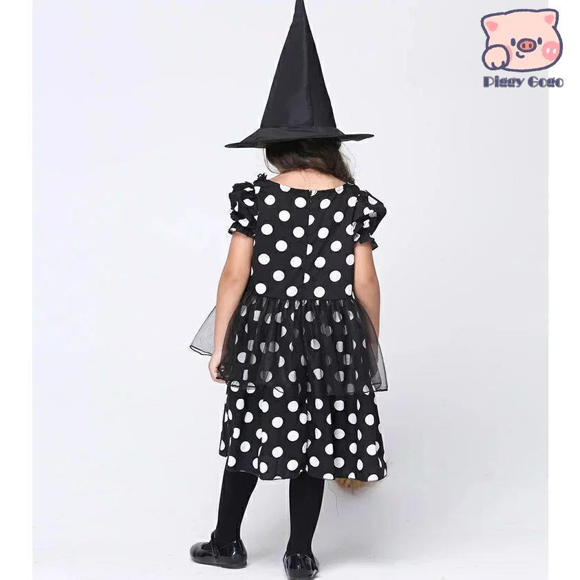 衣装 子供 魔女 巫女 ワンピース 女の子 子供用 仮装 ダンス衣装 キッズ コスチューム - 画像 (4)