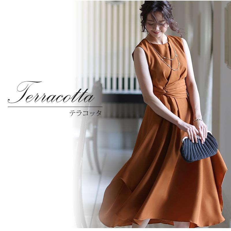 PourVous パーティードレス ミモレ丈 結婚式 ワンピース ドレス フォーマルドレス フォーマル お呼ばれ 服 服装 親族 大きいサイズ 大人 上品 顔合わせ 20代 30代 40代 - 画像 (3)