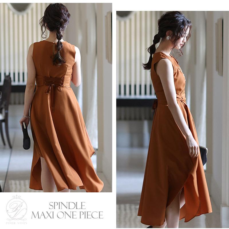 PourVous パーティードレス ミモレ丈 結婚式 ワンピース ドレス フォーマルドレス フォーマル お呼ばれ 服 服装 親族 大きいサイズ 大人 上品 顔合わせ 20代 30代 40代 - 画像 (4)