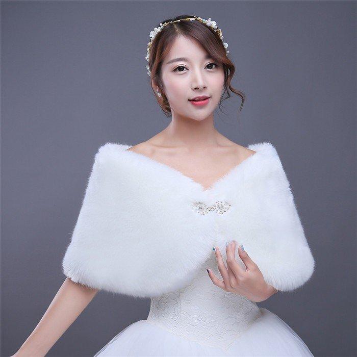 ファーショール 結婚式 ボレロ ウェディング レディース ファー パーティー ショール ドレス 成人式 着物 大判 ストール ファーケープ 厚手 フェイクファー