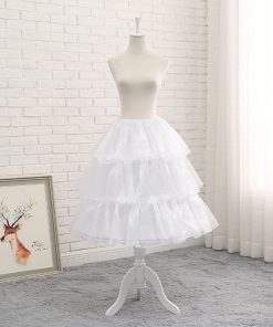 【値下げ】パニエ ホワイト レディース ロリータ 調整可能 インナー スカート ワンピース コスプレ 舞台 ボリューム アップ コスチューム用小物